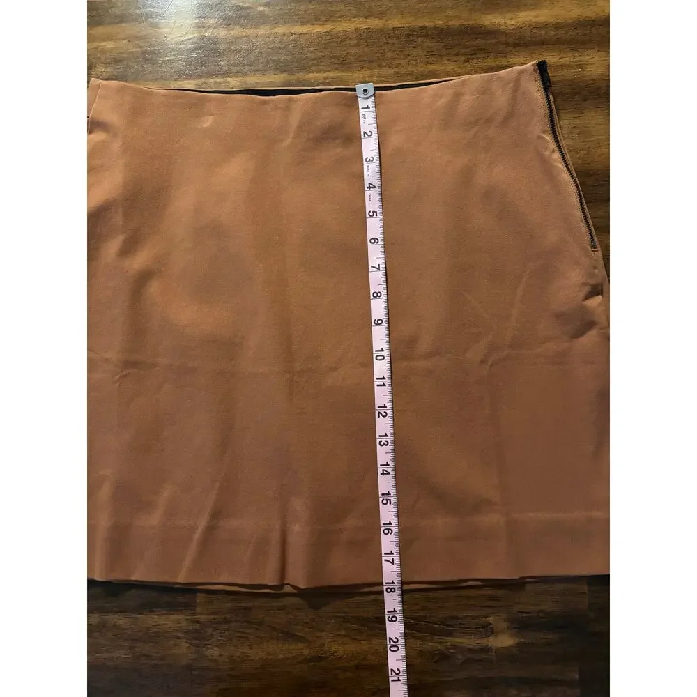 Everlane Women's 14 Skirt Mini Cotton Stretch Side Zipper A Line